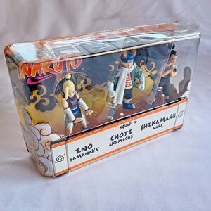 Mattel Shonen Jump Naruto Squad 10 : Ino, Choji & Shakamaru Figure Set NIB